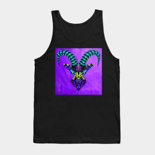 glitch and goats ecopop pattern mandala Tank Top